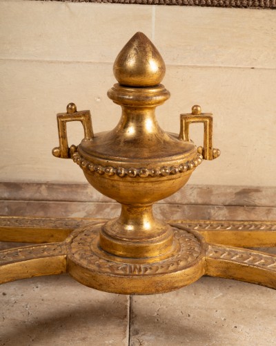 Louis XVI - Console bois sculpté doré époque Louis XVI