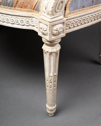 Antiquités - A pair of Louis XVI cabriolet Seats stamped 