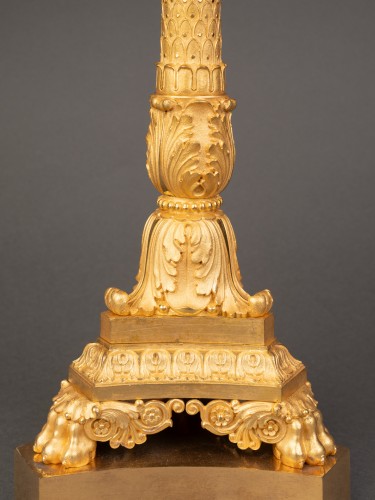 Restauration - Charles X - A pair of gilt bronze Table Bowls 