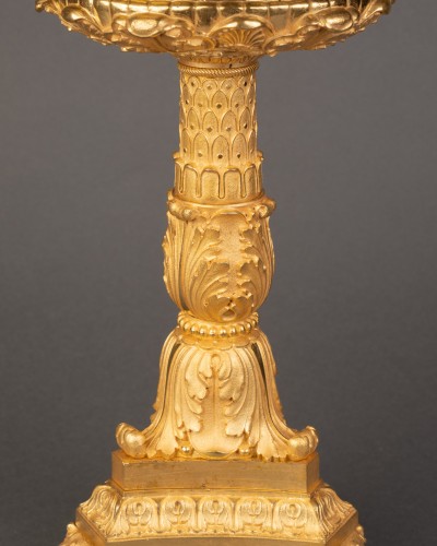 Antiquités - A pair of gilt bronze Table Bowls 