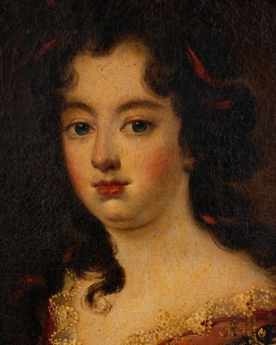 Paire de portraits fin XVIIe siècle - Louis XIV