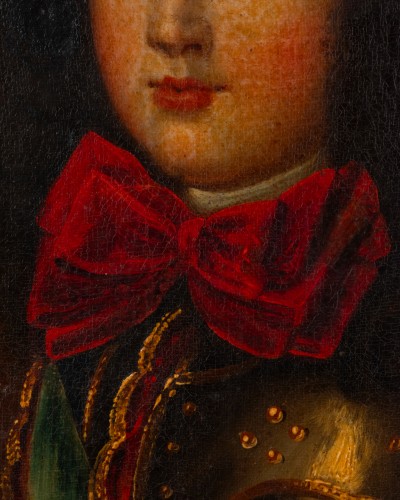 Antiquités - Paire de portraits fin XVIIe siècle