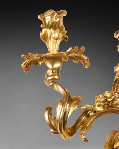 A pair of ormolu Wall Sconces Louis XV period - 