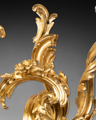 A pair of ormolu Wall Sconces Louis XV period - Transition