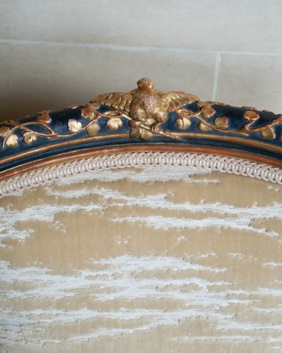 Louis XVI - A set of four armchairs Piemontese 18th century
