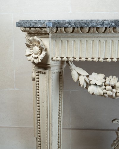 Paire de consoles Epoque Louis XVI bois peint - Isabelle Chalvignac