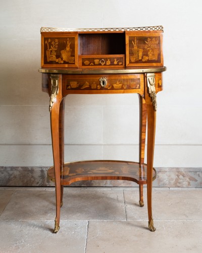 Bonheur du jour Epoque Transition, estampille de Léonard Boudin - Mobilier Style Transition