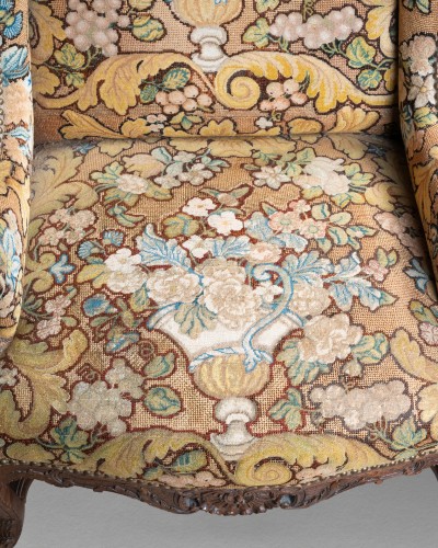 Sièges Fauteuil & Bergère - Large Siège en Bergère Epoque Régence