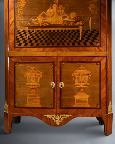 Furniture  - A Louis XVI Secretary stamped Christophe Wolff