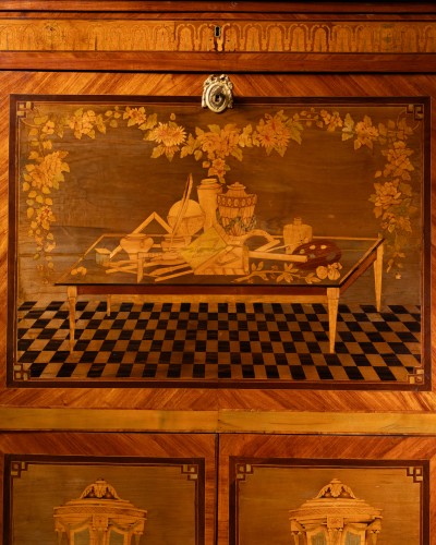 18th century - A Louis XVI Secretary stamped Christophe Wolff