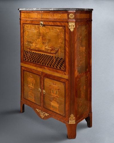 Louis XVI - A Louis XVI Secretary stamped Christophe Wolff