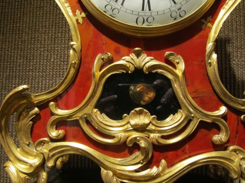 Antiquités - Red turtle scale clock Louis XV périod 