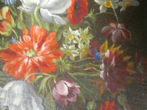 XVIIe siècle - Bouquet de fleurs - École Bolognaise du XVIIe siècle