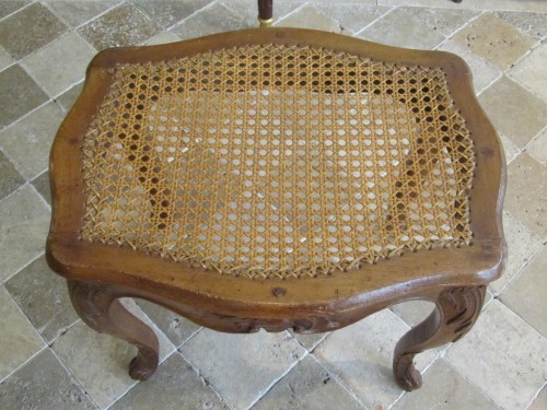 Louis XV - A pair of Louis XV beechwood  Parisian stools .