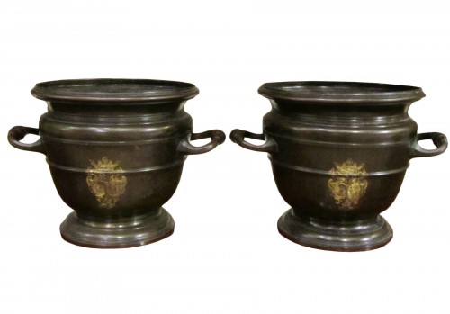 A pair of Regence style bronze &quot; Seaux à Rafraîchir &quot;