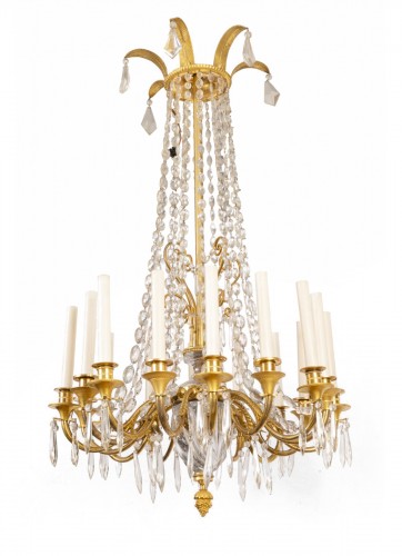 A french Empire Basket -Shaped Chandelier 