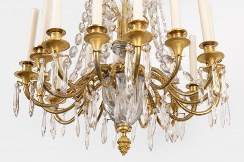 Lighting  - A french Empire Basket -Shaped Chandelier 