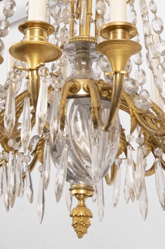 19th century - A french Empire Basket -Shaped Chandelier 