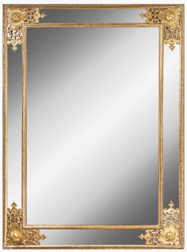 An Regence giltwood glass Mirror