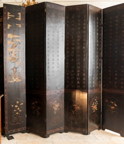 Coromandel Screen Eighteen Century - Asian Works of Art Style 