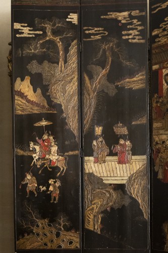 Coromandel Screen Eighteen Century - 