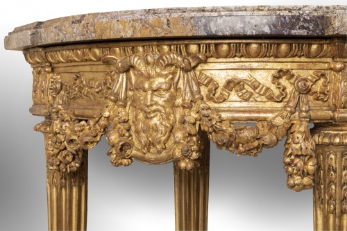 Console en bois doré d'époque Louis XVI attribuée à Georges Jacob - Isabelle Chalvignac