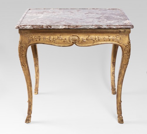 Table de milieu bois doré Epoque Régence - Mobilier Style Régence
