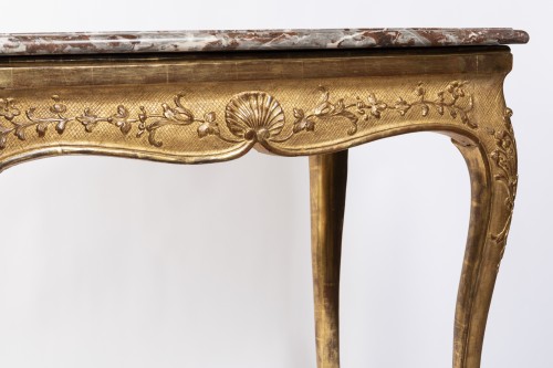 Table de milieu bois doré Epoque Régence - Régence