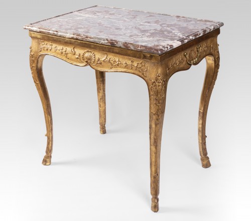 Régence - Table de milieu bois doré Epoque Régence