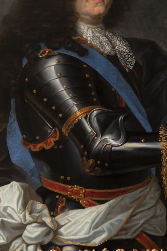 Tableaux et dessins  - Grands Portraits de Louis XIV et du Grand Dauphin début XVIIIe siècle