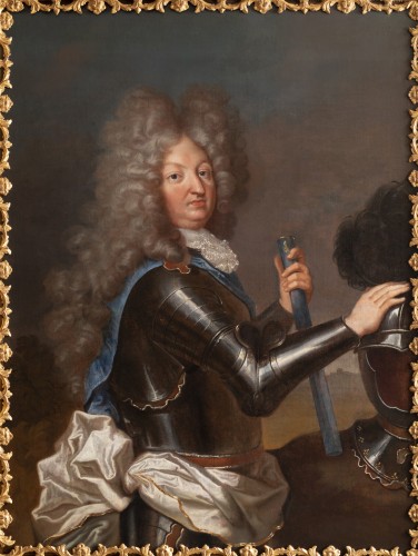 Louis XIV - Grands Portraits de Louis XIV et du Grand Dauphin début XVIIIe siècle