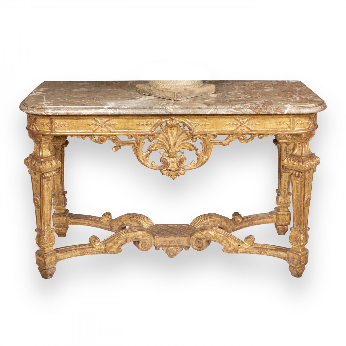 Louis XIV Style Monopodal Giltwood Console – Showplace