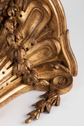 Paire de consoles d'applique en bois doré - Isabelle Chalvignac