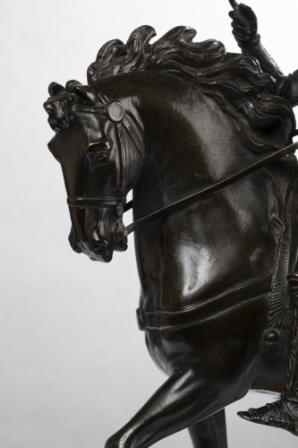 19th century - Eqquestrian patined bronze Henri IV and Charles 1er d&#039;Angleterre  