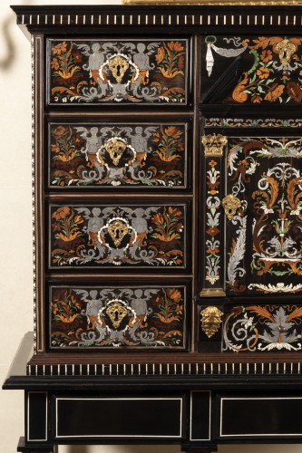 Furniture  - Louis XIV period cabinet attributed to Pierre Gole