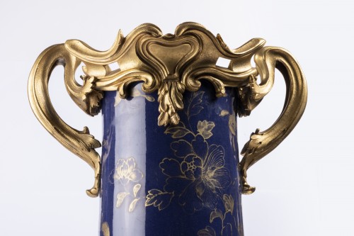Grand vase Chine XVIIIe siècle - Céramiques, Porcelaines Style Régence