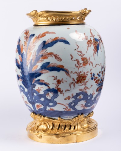 Paire de grands Pots à gingembre Chine façon Imari XVIIIe siècle - Isabelle Chalvignac