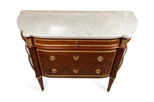 Mobilier Commode - Commode d'époque Louis XVI Estampille de F. Schey