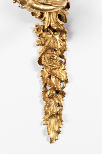 Paire d' Appliques en bronze doré Epoque Régence - Isabelle Chalvignac