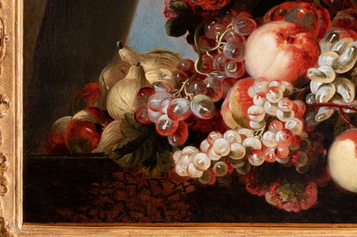 Fleurs dans un vase - Pierre Nicolas Huilliot (1674 -1751) - Tableaux et dessins Style Louis XIV