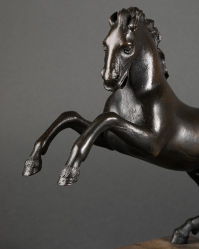 XVIIe siècle - Bronzes Chevaux cabrés Italie fin XVIIe siècle