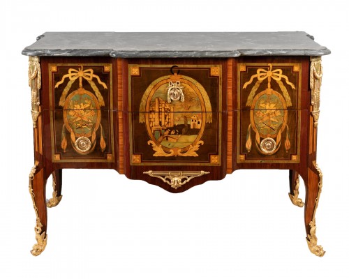 Commode époque Transition estampillée Bircklé