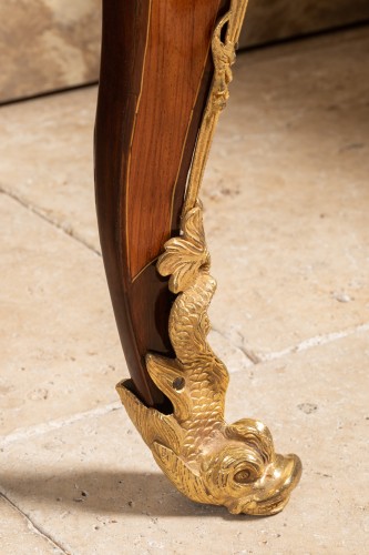 Antiquités - A Louis XV Transitional Marquetry Commode stamped  Jacques  Bircklé