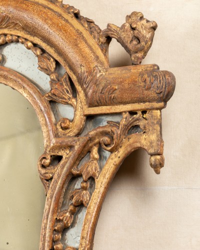 Paire de miroirs réflecteurs tout début XVIIIe siècle - Louis XIV