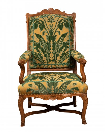 Seating  - Rarely Pair of Regency beechwood Arm Chairs