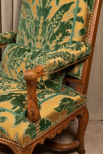 French Regence - Pair of Regency beechwood Arm Chairs