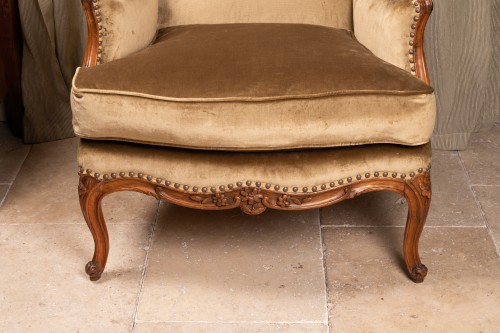 Seating  - A Louis XV beechwood Bergère stamped    J. A . Gautier
