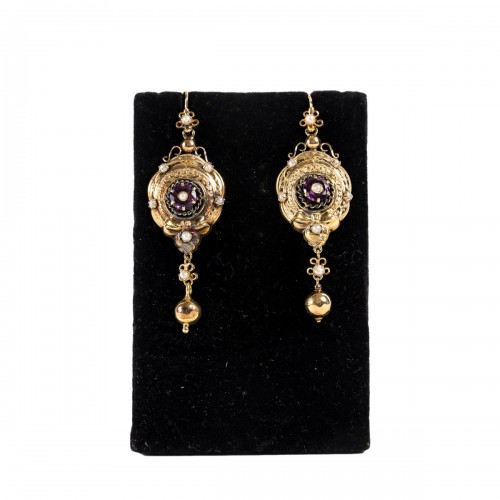 Pendants d'oreille Napoléon III