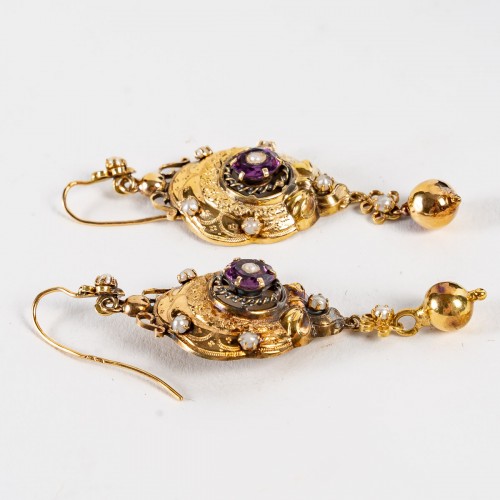 NapoleonII earings - Antique Jewellery Style Napoléon III
