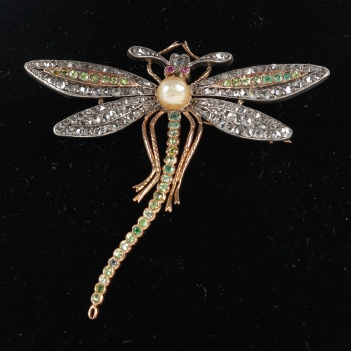 Dragonfly brooch - Antique Jewellery Style Art nouveau